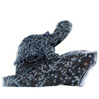 Figura con Ossidiana Fiocco di Neve (Lapis Vitalis)