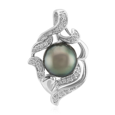 Ciondolo in argento con Perla Tahitiana (TPC)