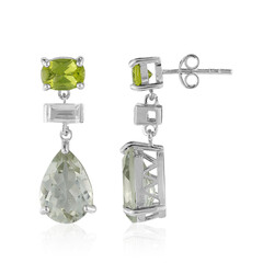 Orecchini in argento con Ametista Verde