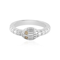 Anello in argento con Diamante Champagne I3
