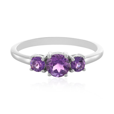Anello in argento con Ametista Uruguay