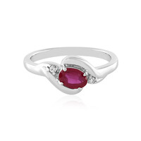 Anello in argento con Rubino del Madagascar