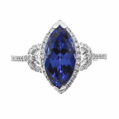 Anello in oro con Tanzanite AAA (CIRARI)