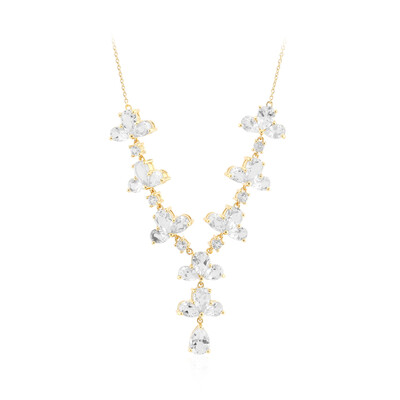 Collana in argento con Topazio Bianco