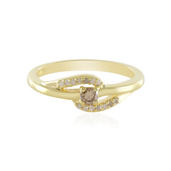 Anello in argento con Diamante Cioccolato I3