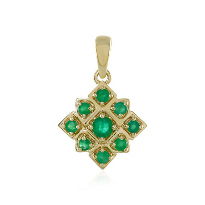 Ciondolo in oro con Smeraldo Brasiliano (Adela Gold)