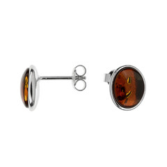 Orecchini in argento con Ambra Baltica