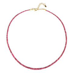 Collana in argento con Spinello Rosso