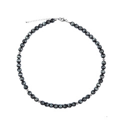 Collana in argento con Quarzo Antracite Occhio di Gatto