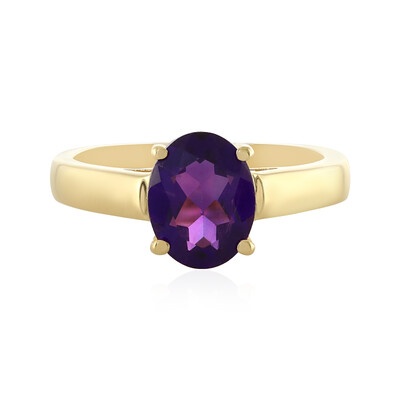Anello in argento con Ametista Zambiana