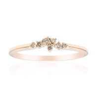 Anello in oro con Diamante Rose de France SI1 di Argyle