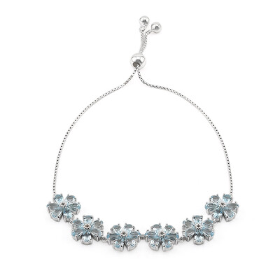 Bracciale in argento con Topazio Blu Cielo