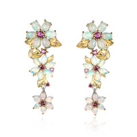 Orecchini in argento con Opale di Welo (Dallas Prince Designs)