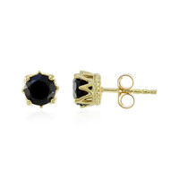 Orecchini in argento con Spinello Nero