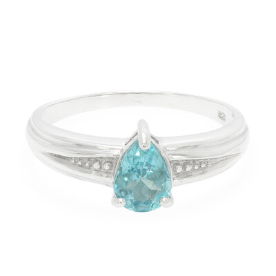 Anello in argento con Apatite Blu