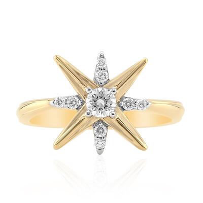 Anello in oro con Diamante IF (D) (Annette)