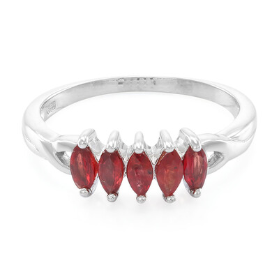 Anello in argento con Rubino Malawi