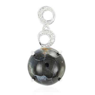 Ciondolo in argento con Pietersite