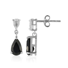 Orecchini in argento con Spinello Nero