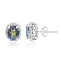 Orecchini in argento con Quarzo Mistico Blu