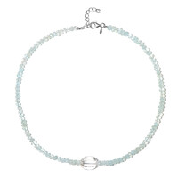 Collana in argento con Quarzo Bianco