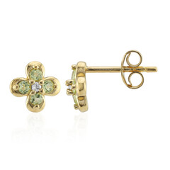 Orecchini in argento con Peridoto della Birmania