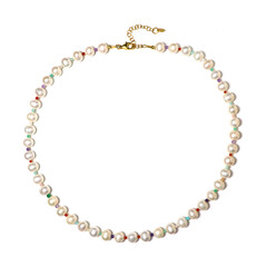 Collana in argento con Perla d'Acqua Dolce Bianca