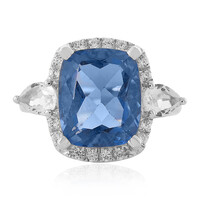 Anello in argento con Fluorite Cangiante
