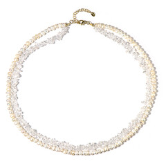 Collana in argento con Quarzo Bianco