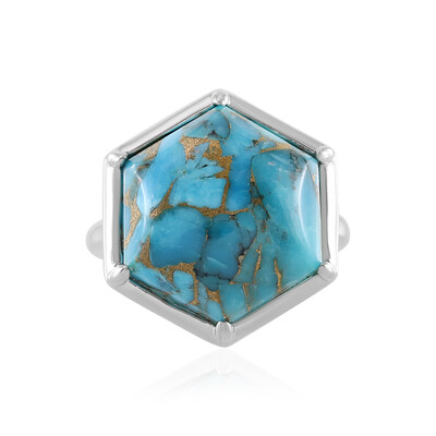 Anello in argento con Turchese Ramato Blu Mohave (Faszination Türkis)