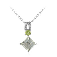 Collana in argento con Ametista Verde