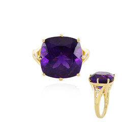 Anello in argento con Ametista Zambiana