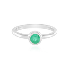 Anello in argento con Smeraldo Colombiano