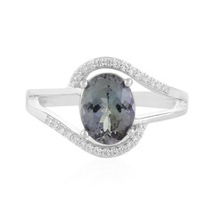 Anello in argento con Tanzanite (non riscaldata)