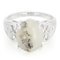 Anello in argento con Agata Dendritica