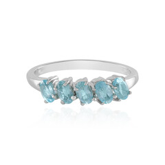 Anello in argento con Apatite Blu