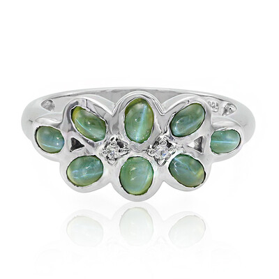 Anello in argento con Alessandrite Occhio di Gatto