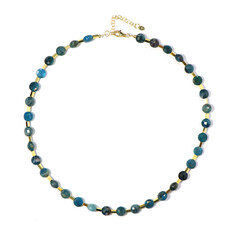 Collana in argento con Apatite Blu Neon