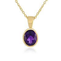 Collana in argento con Ametista Zambiana
