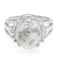 Anello in argento con Agata Dendritica