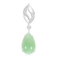 Ciondolo in argento con Avventurina Verde