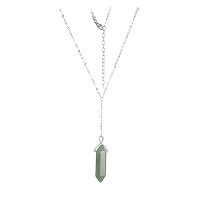Collana in argento con Avventurina Verde