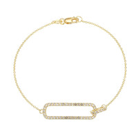 Bracciale in argento con Topazio Bianco