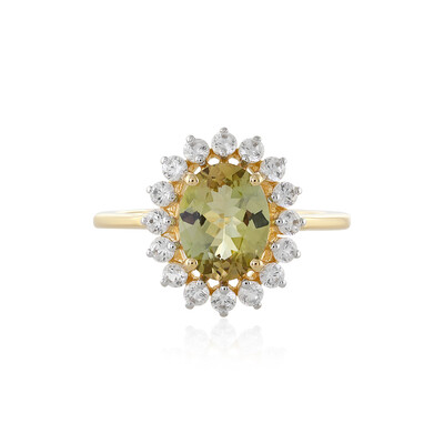 Anello in oro con Tanzanite Gialla