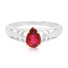 Anello in argento con Topazio Ciliegia