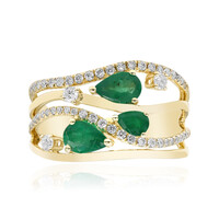 Anello in oro con Smeraldo Zambia AAA (CIRARI)