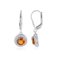 Orecchini in argento con Citrino Madeira