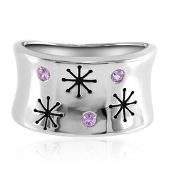Anello in argento con Zaffiro Rosa (TPC)