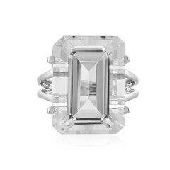 Anello in argento con Quarzo Bianco