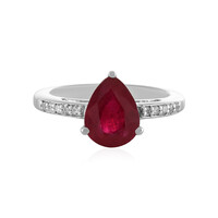 Anello in argento con Rubino del Madagascar